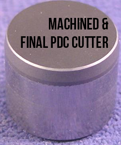 Machined and Final PDC Cutter